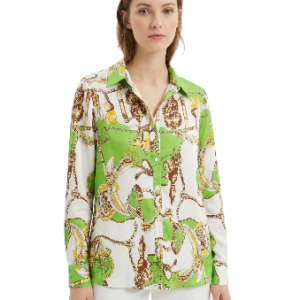 Blusa Estampado Cadenas y Hebillas talla M