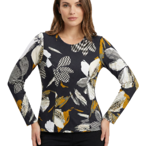 Blusa Estampado Floral y Animal Print talla L