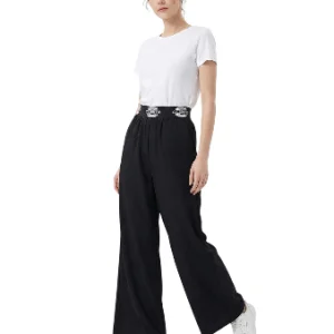 Ena Pelly Myla Soft Tailoring Pant in Black talla SM