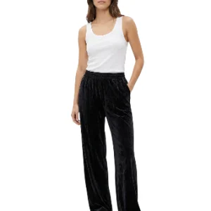 NIA Women's Velour Wide-Leg Pants talla M