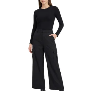 Pantalones tipo cargo de pierna ancha talla M