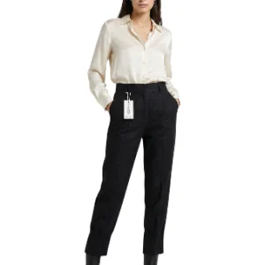 Pantalón sastre negro de tiro alto talla M