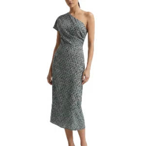 Vestido midi asimétrico con estampado de cachemira (paisley) de la marca Lauren Ralph Lauren