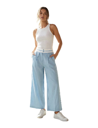 Pantalón denim fluido