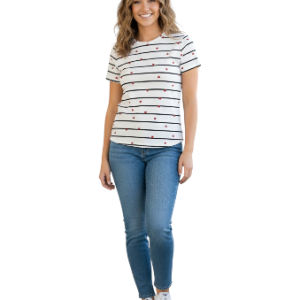 Camiseta con estampado rayas