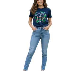 Camiseta navideña con gráfico