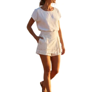 Falda Short Beige Casual