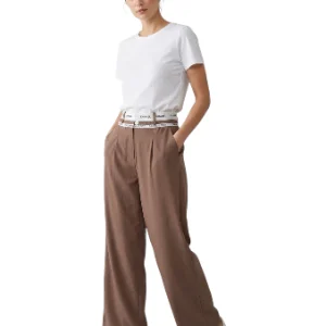 Pantalón Ancho Cafe Formal