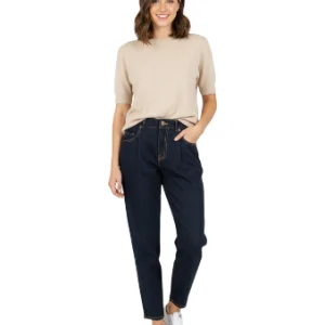 Jean Mom Fit con Pinzas