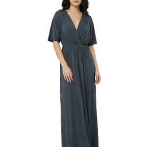 Vestido maxi gris casual