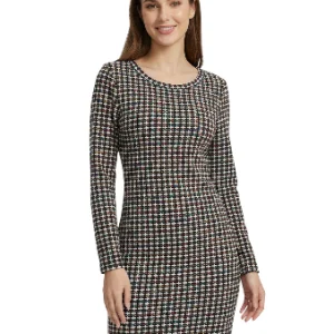 Vestido midi pata de gallo