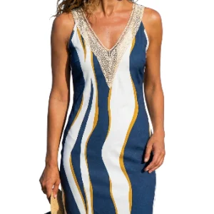 Vestido sin mangas estampado
