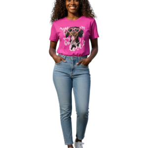 Camiseta gráfica de color fucsia