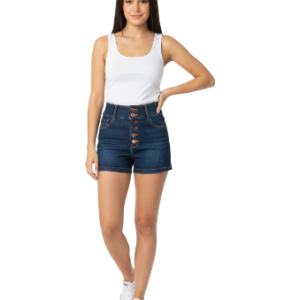Shorts vaqueros de mezclilla de tiro alto